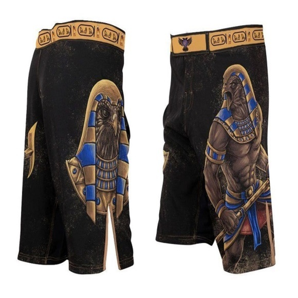MMA Shorts Raven Fightwear Gods of Egypt Horus NWT - Picture 1 of 1